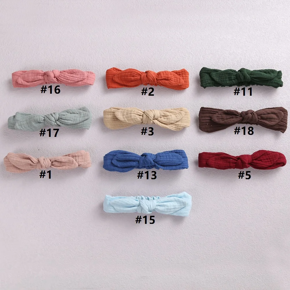 Rabbit Ears Baby Girl Headband Elastic Girl Hairband Newborn Baby Bow Headbands Bowknot Hair Accessories