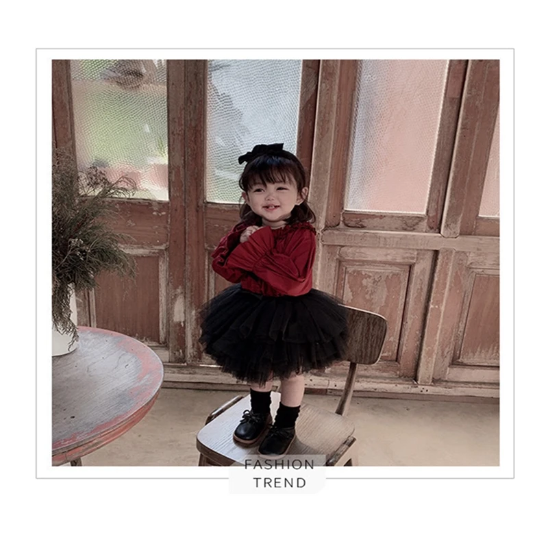 Fashion Baby Girls Tutu Fluffy Skirt Princess Ballet Dance Tutu Mesh Skirt Kids Cake Skirt Cute Girls Clothes