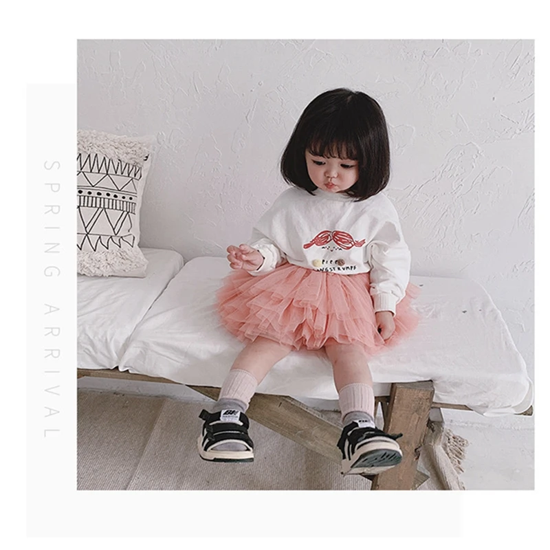 Fashion Baby Girls Tutu Fluffy Skirt Princess Ballet Dance Tutu Mesh Skirt Kids Cake Skirt Cute Girls Clothes