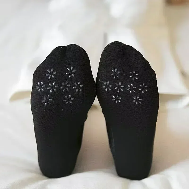 5 Pairs/Lot Socks Women Boat Socks Summer Breathable Silicone Non-slip Thin Invisible Ankle Sock Fashion Transparent Short Sox
