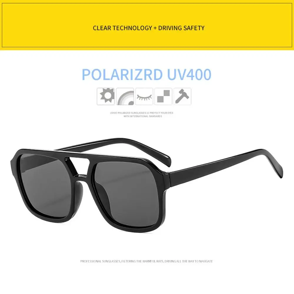 Retro Square Aviation Sunglasses for Women Men Stylish Big Frame Sun Glasses Ins Style Shades 70s Glasses