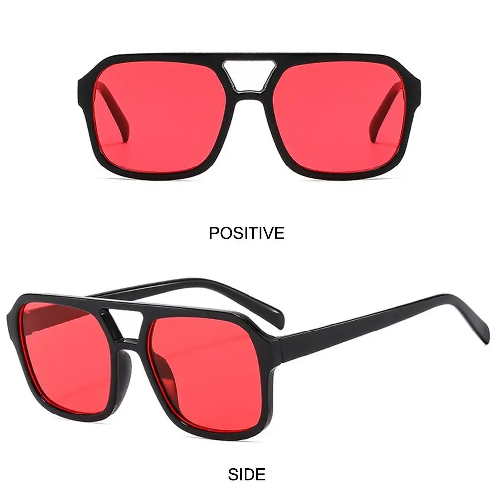 Retro Square Aviation Sunglasses for Women Men Stylish Big Frame Sun Glasses Ins Style Shades 70s Glasses