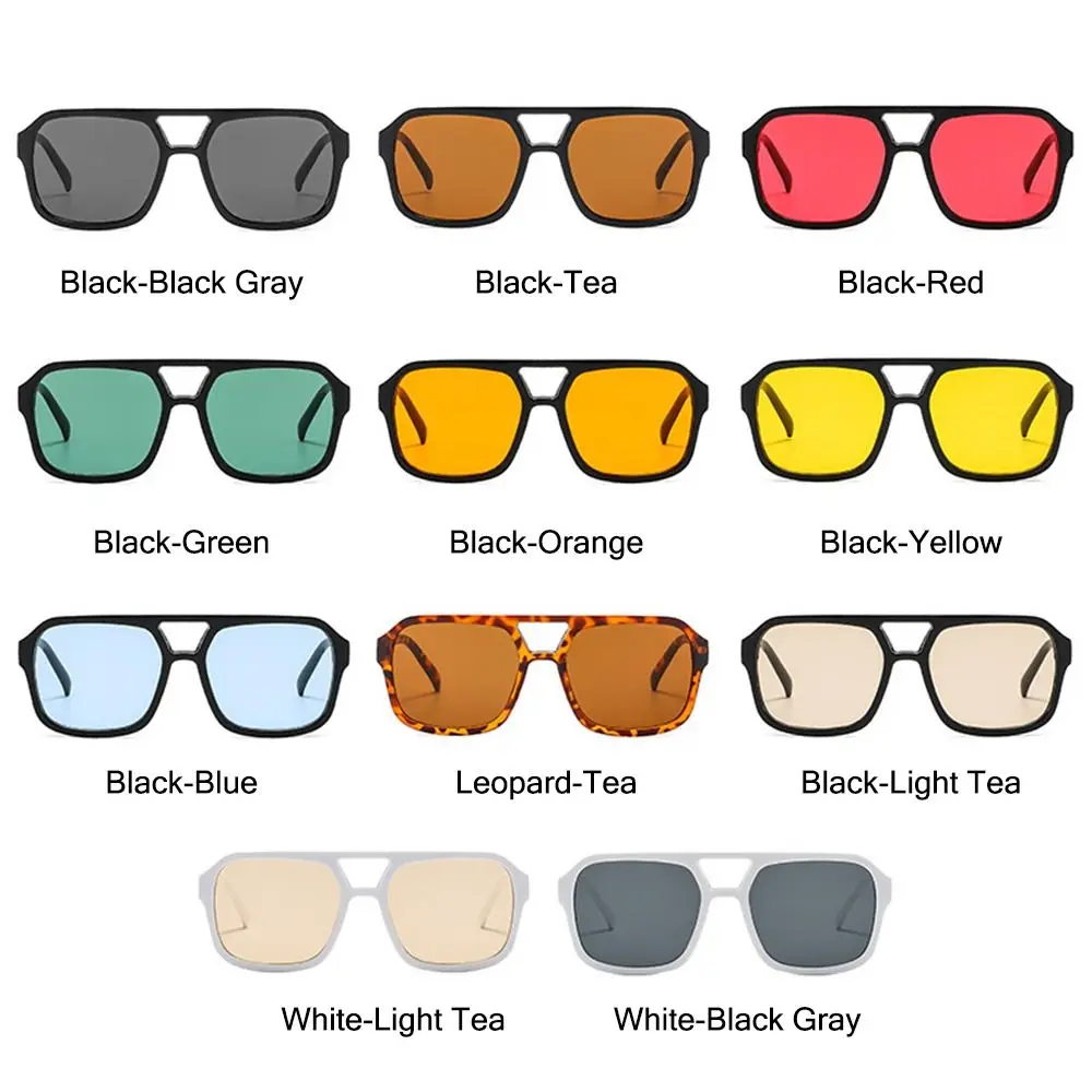 Retro Square Aviation Sunglasses for Women Men Stylish Big Frame Sun Glasses Ins Style Shades 70s Glasses