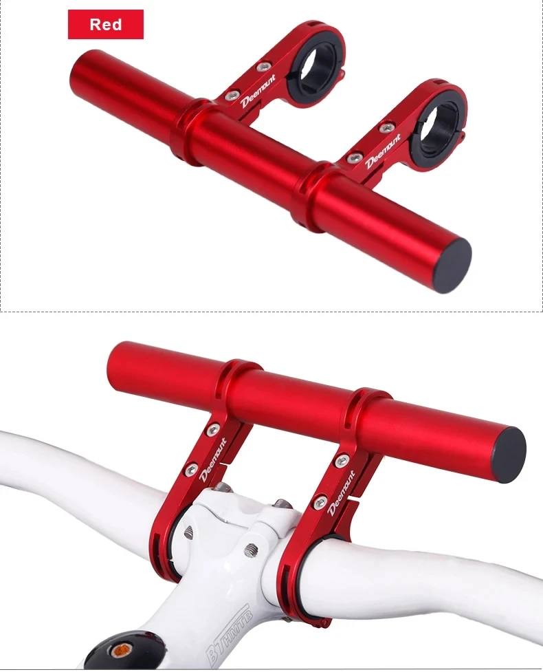 10/20/25/30cm Bicycle Handlebar Extended Bracket Bike Headlight Mount Bar Computer Holder Lamp Support Rack Alloy Fiber Stand