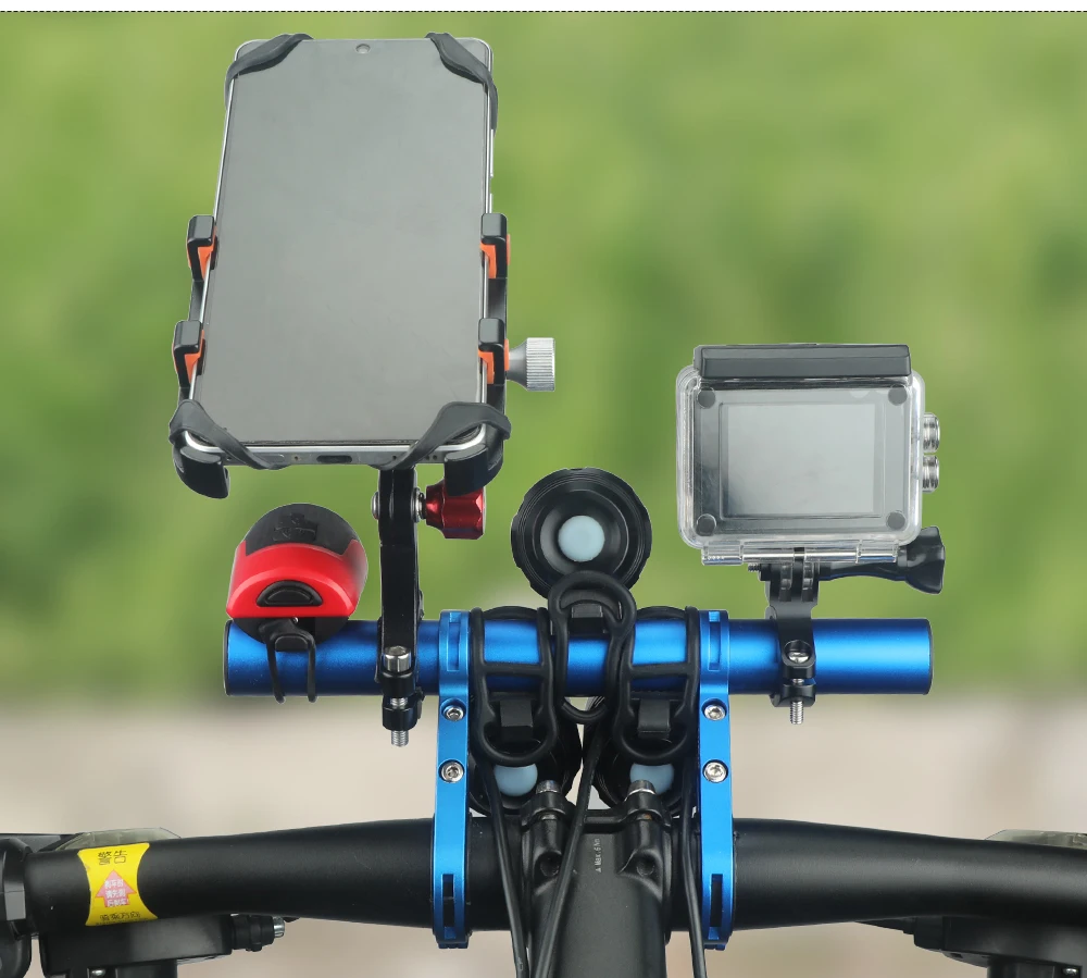 10/20/25/30cm Bicycle Handlebar Extended Bracket Bike Headlight Mount Bar Computer Holder Lamp Support Rack Alloy Fiber Stand