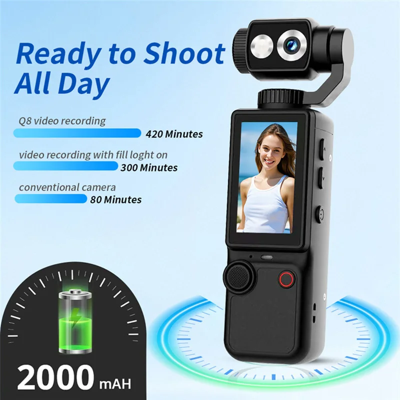 OnePlus 4K HD Wifi Sports Wearable Camera Hold In Hand Travel Bicycle Driver Recorder Mini Sports Cam For Motorcycle Vlogging