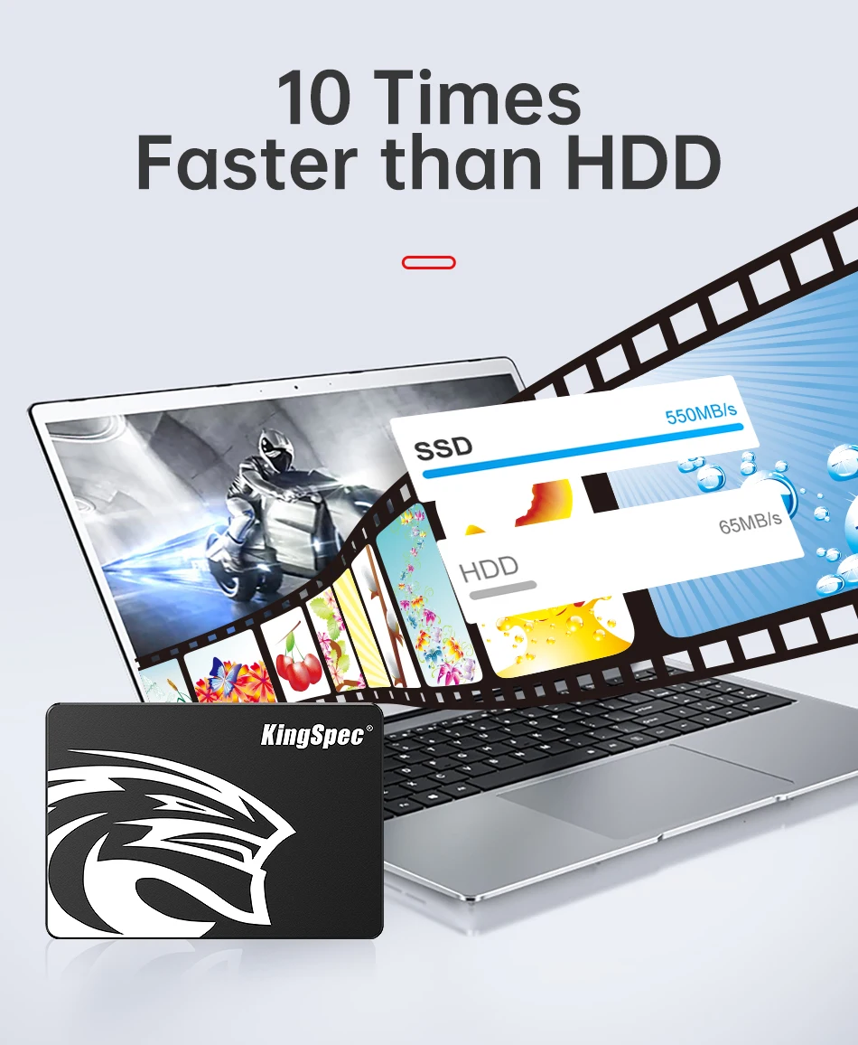 KingSpec SSD 2.5'' SATA3 256GB 64GB 128GB Hdd 512GB 1TB 2TB SSD Internal Disk Solid State Drive Hd for Laptop Desktop PC