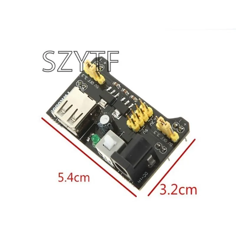 1pcs MB102 Breadboard Power Supply Module 3.3V 5V Solderless Bread Board DIY for Arduino