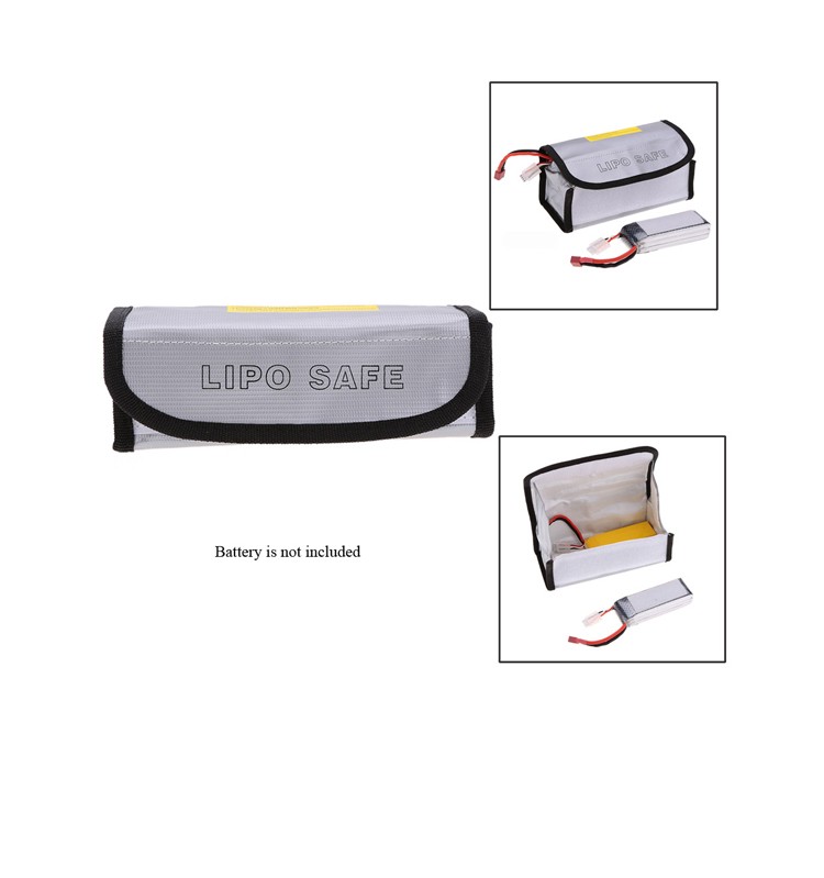 185x75x60mm Square RC LiPo Safe Bag Battery Safety Fireproof Explosionproof Guard Battery Protection Charging Sack For RC Toy
