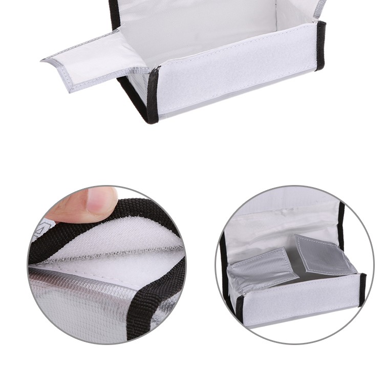 185x75x60mm Square RC LiPo Safe Bag Battery Safety Fireproof Explosionproof Guard Battery Protection Charging Sack For RC Toy