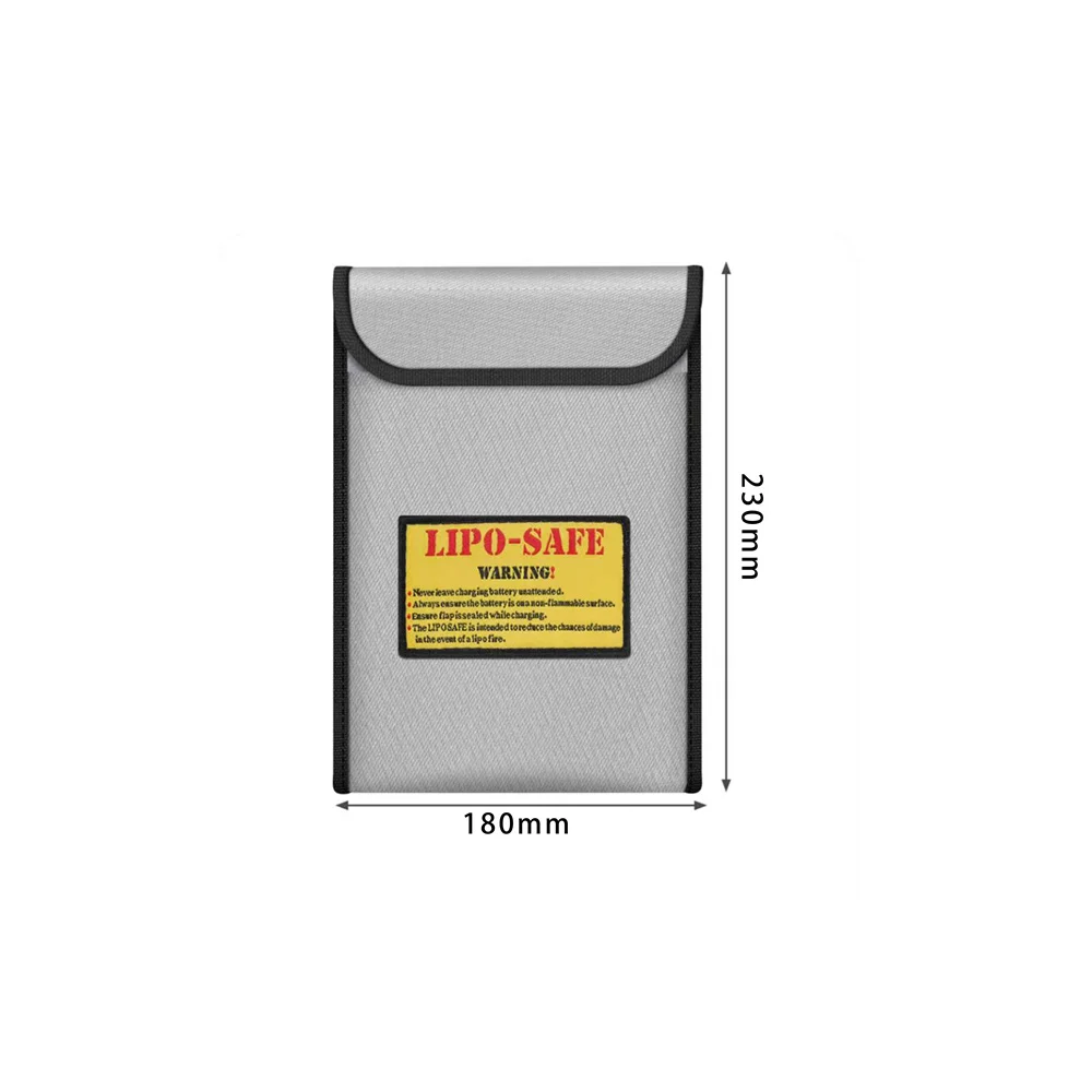 185x75x60mm Square RC LiPo Safe Bag Battery Safety Fireproof Explosionproof Guard Battery Protection Charging Sack For RC Toy
