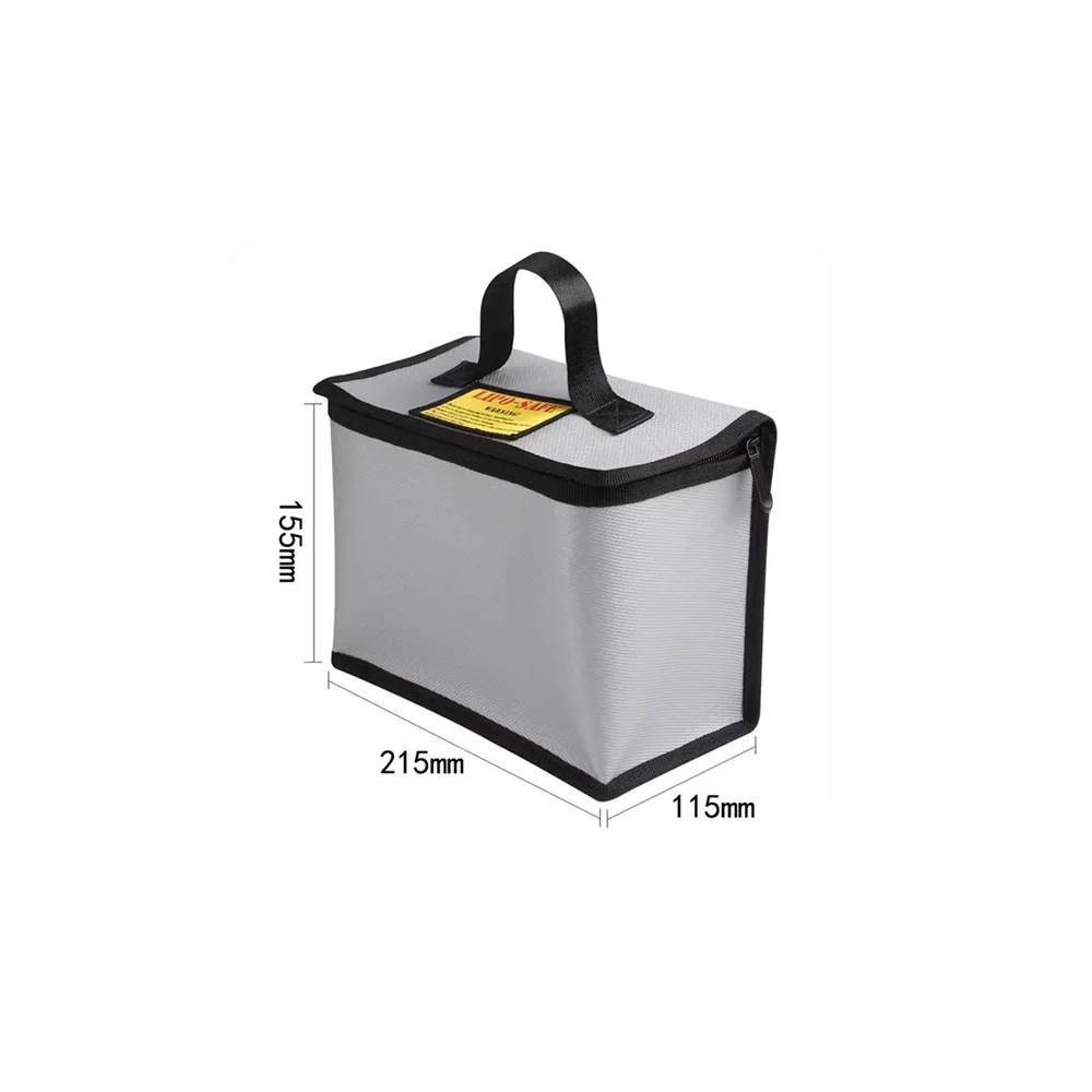 185x75x60mm Square RC LiPo Safe Bag Battery Safety Fireproof Explosionproof Guard Battery Protection Charging Sack For RC Toy
