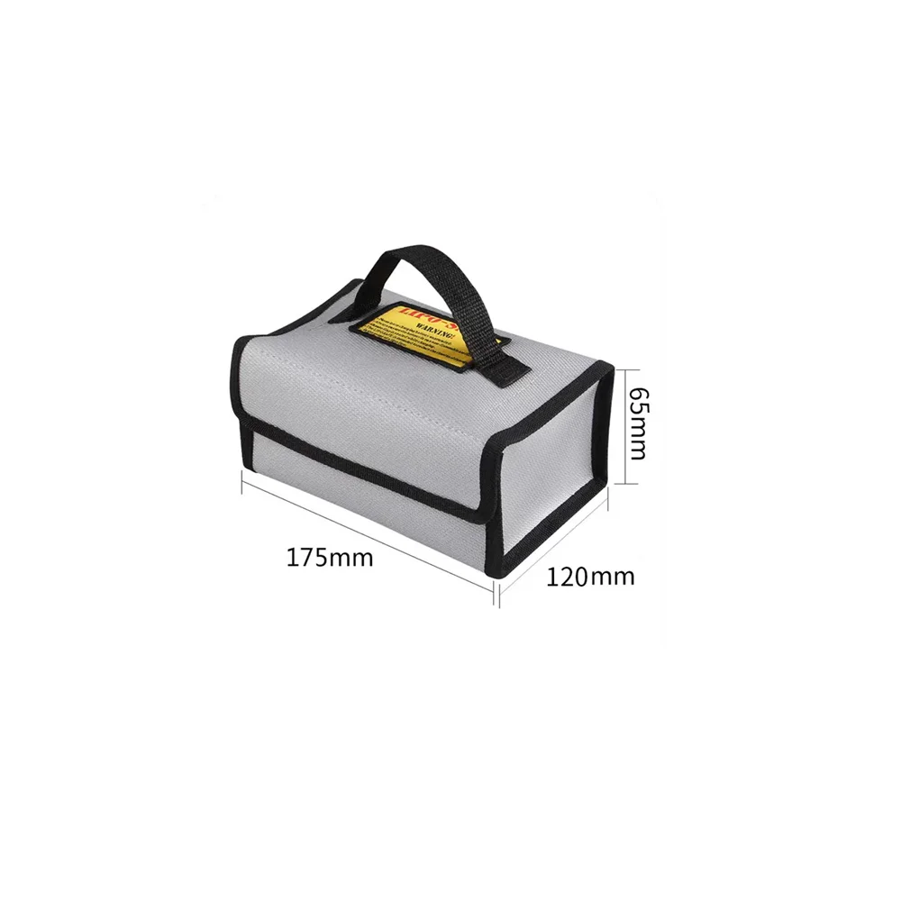 185x75x60mm Square RC LiPo Safe Bag Battery Safety Fireproof Explosionproof Guard Battery Protection Charging Sack For RC Toy