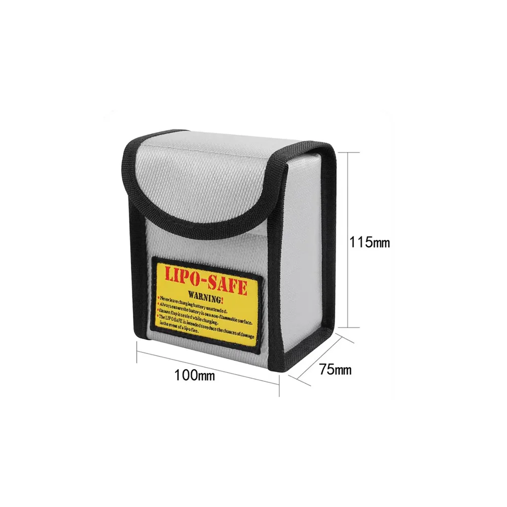 185x75x60mm Square RC LiPo Safe Bag Battery Safety Fireproof Explosionproof Guard Battery Protection Charging Sack For RC Toy