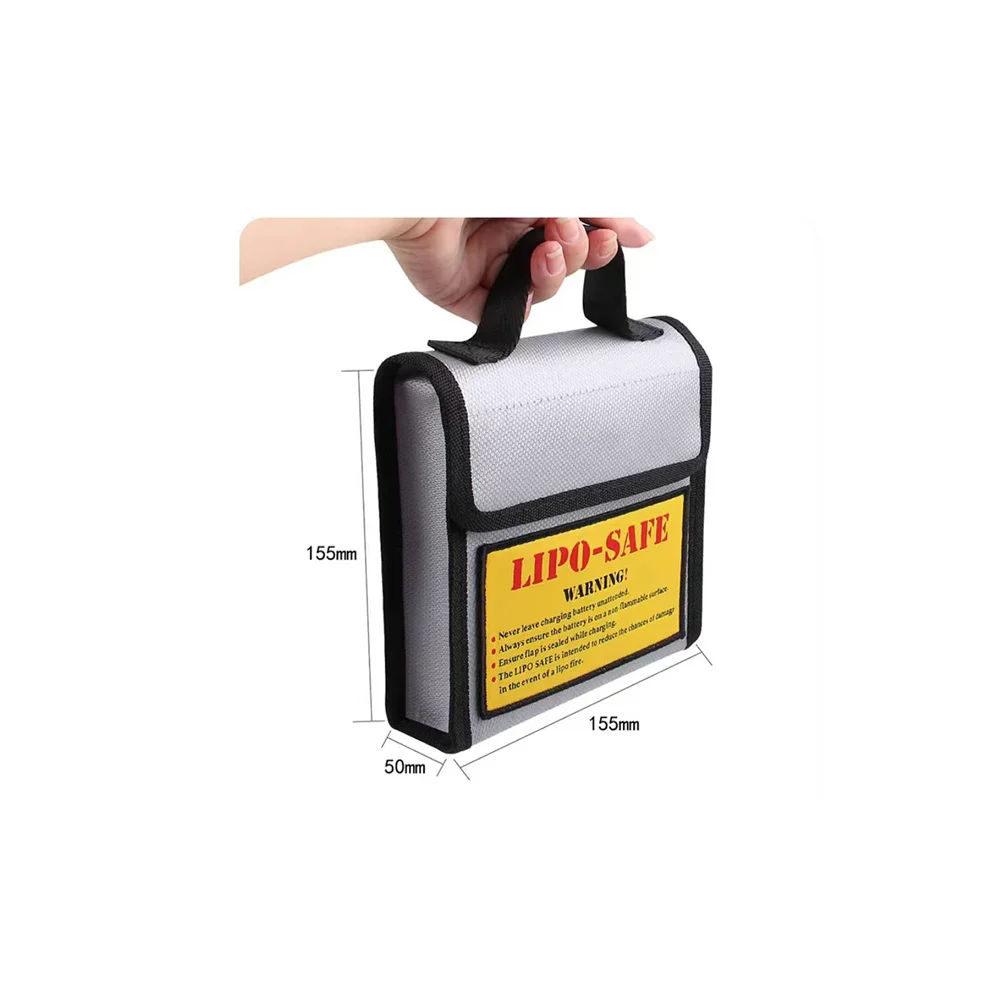 185x75x60mm Square RC LiPo Safe Bag Battery Safety Fireproof Explosionproof Guard Battery Protection Charging Sack For RC Toy