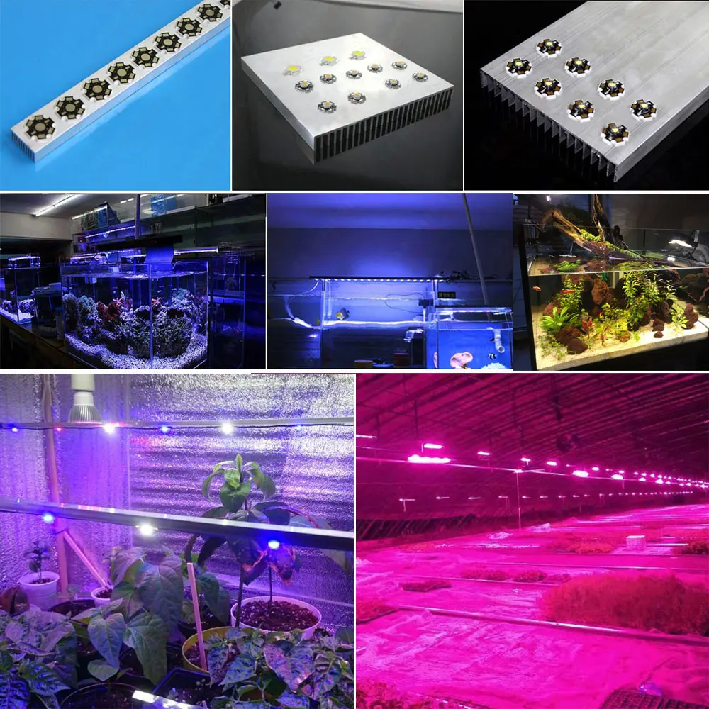 10pcs LED Chip 1W 3W 5W Warm Cool White Red Blue Green Yellow Full Spectrum 660nm 440nm COB Grow Lamp For 1 3 5 Watt Light Beads