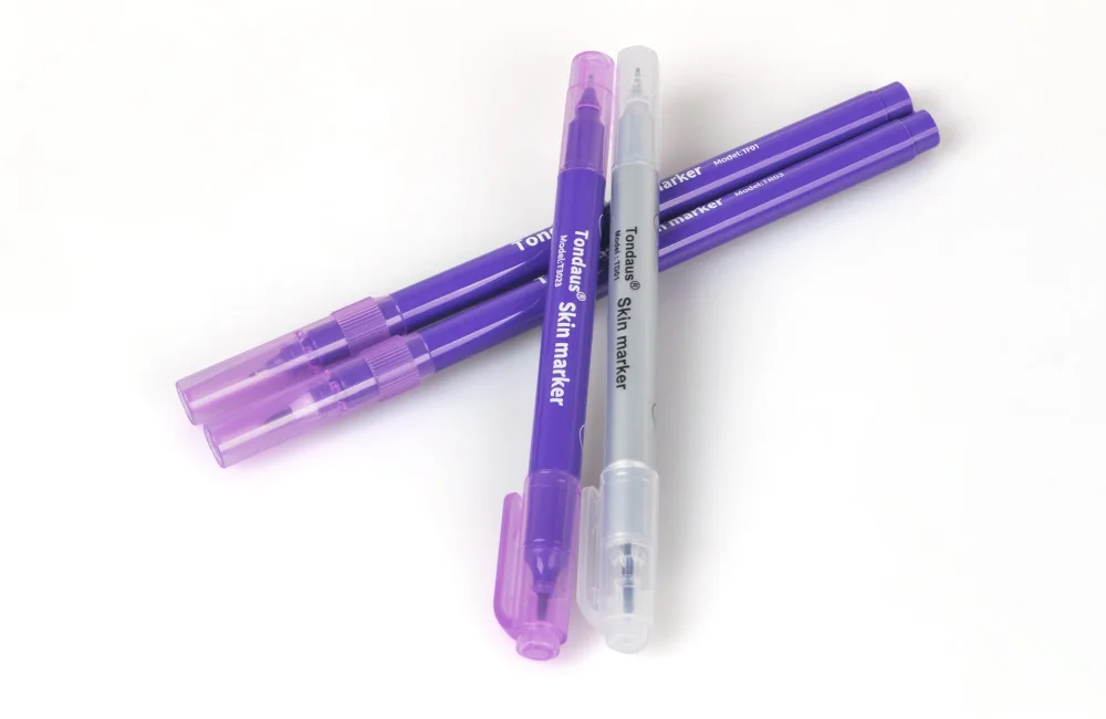 Surgical Skin Marker for Eyebrow Skin Marker Pen Tattoo Skin Marker Measure Measuring Ruler Set Tool