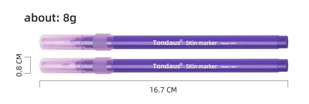 Surgical Skin Marker for Eyebrow Skin Marker Pen Tattoo Skin Marker Measure Measuring Ruler Set Tool