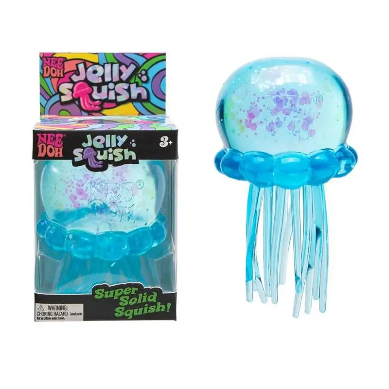 Confirmed Needoh Fuzz Ball Jellyfish Squishy Blind Box Stress Relief Anti-Anxiety Squeeze Toy Party Prop Gift wholesale