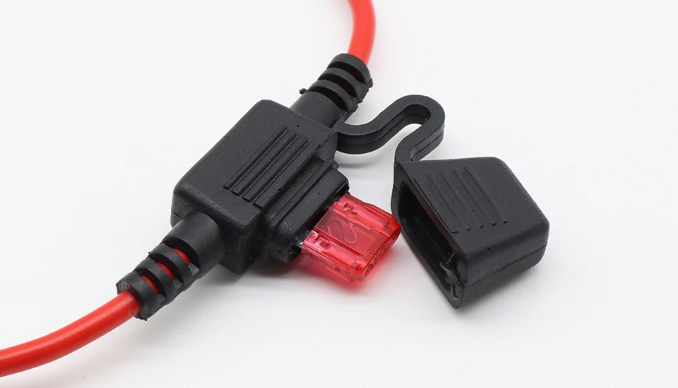 2pcs Waterproof Mini Small Medium In-Line Auto Fuse Holder 16AWG + 2pcs Fuse Inserts 2A 3A 5A 7.5A 10A 15A 20A 25A 30A 35A 40A