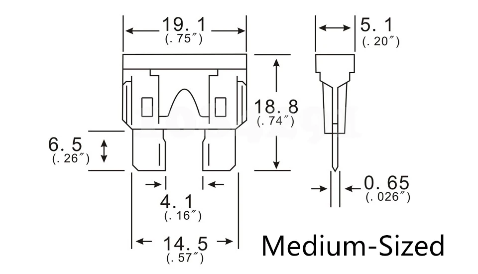 2pcs Waterproof Mini Small Medium In-Line Auto Fuse Holder 16AWG + 2pcs Fuse Inserts 2A 3A 5A 7.5A 10A 15A 20A 25A 30A 35A 40A