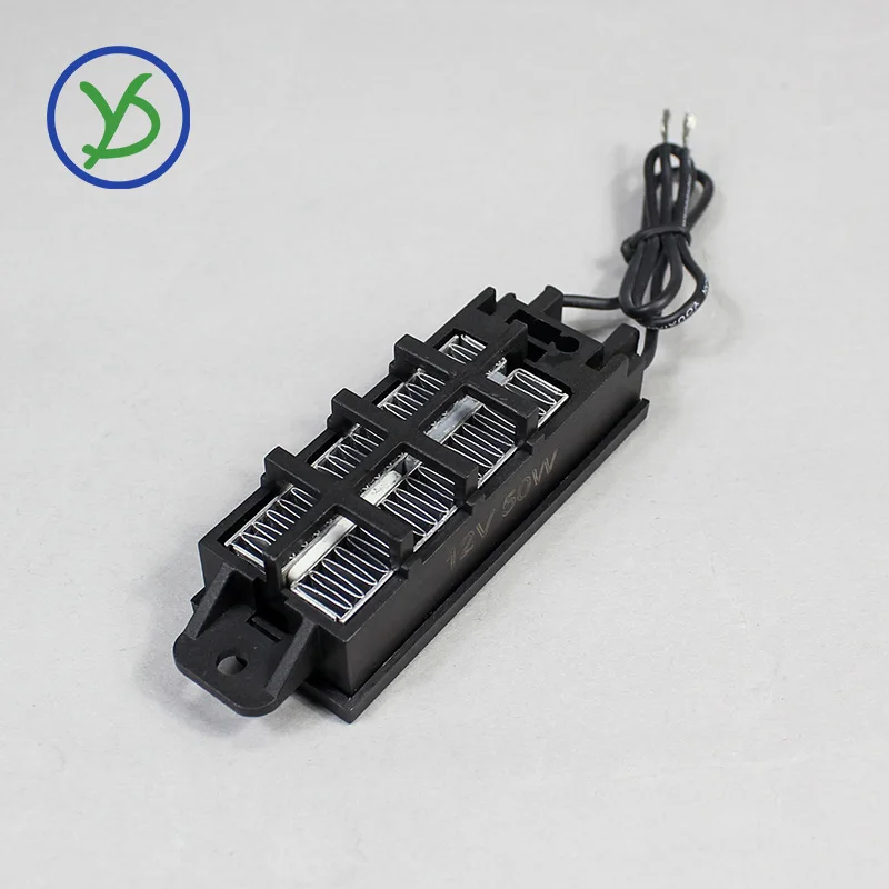 12V~220V 50W~200W Incubator Heater Thermostatic PTC Heater Ceramic Air Heater Conductive Type Heating Element 54B2-Z 92*31mm