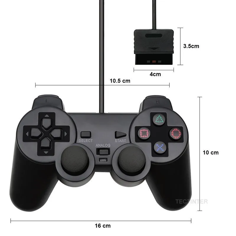 Wired Controller for Sony PS2 Gamepads for Joystick for Playstation 2 Vibration Shock Joypad Wired USB PC Controle Accessories