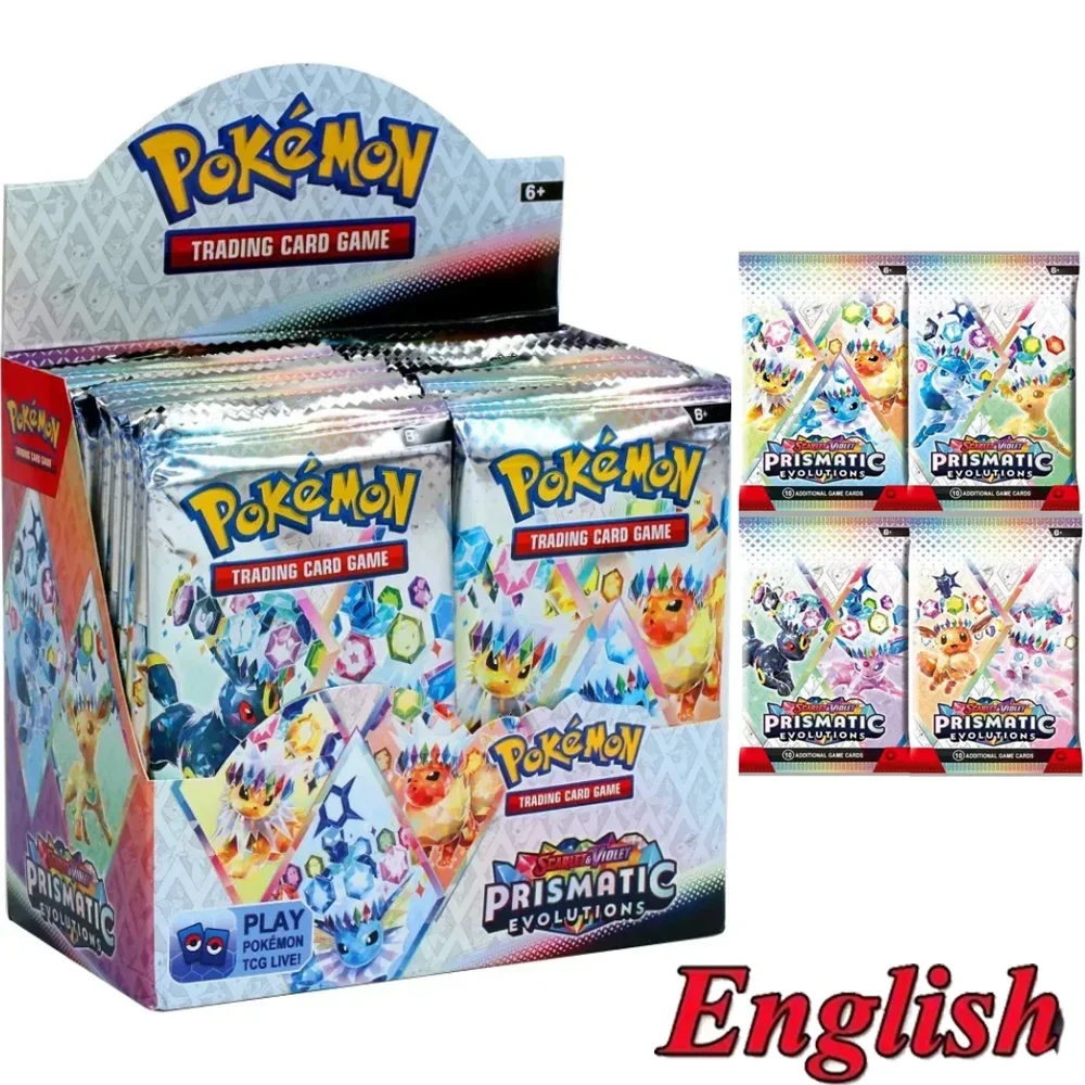 360pcs Poke Card Scarlet & Violet Prismatic Evolutions 360pcs Box English Booster Battle 151 Ultra Prism Booster Battle Card