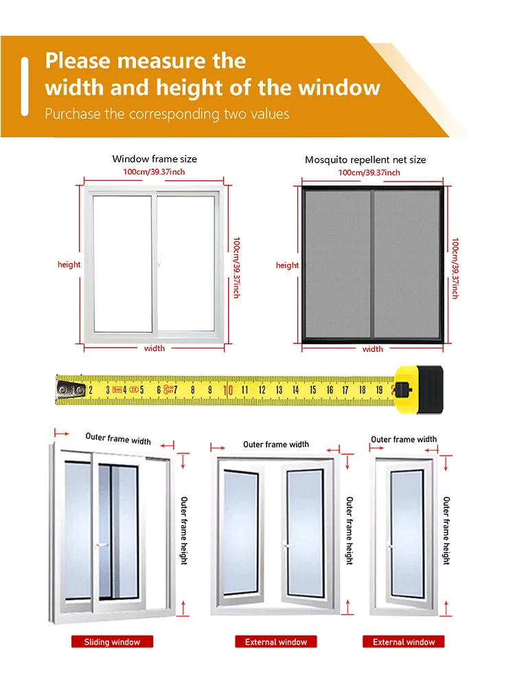 Self-Adhesive Black PP Nano Window Screen Mesh Anti-Mosquito Net Easy Install No Drill for Home