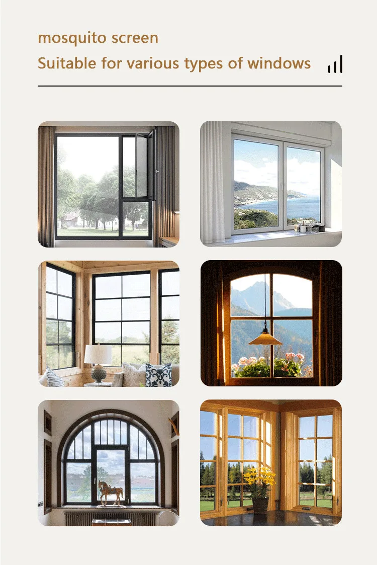Self-Adhesive Black PP Nano Window Screen Mesh Anti-Mosquito Net Easy Install No Drill for Home