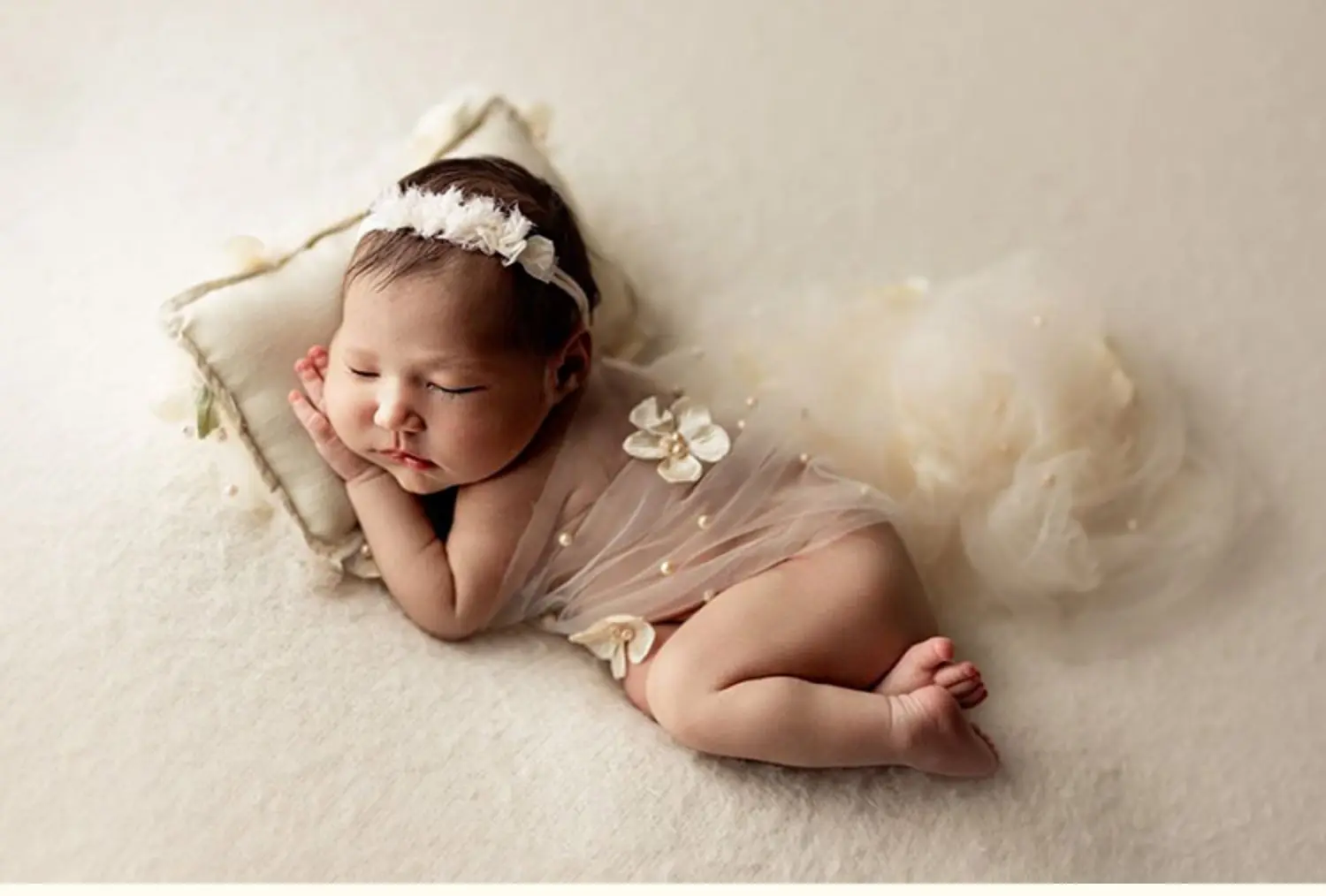 Newborn Photography Wrap Blanket Mesh Backdrop Baby Photography Studio Fotografia Acessorios