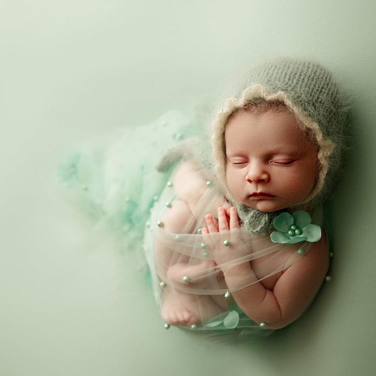 Newborn Photography Wrap Blanket Mesh Backdrop Baby Photography Studio Fotografia Acessorios
