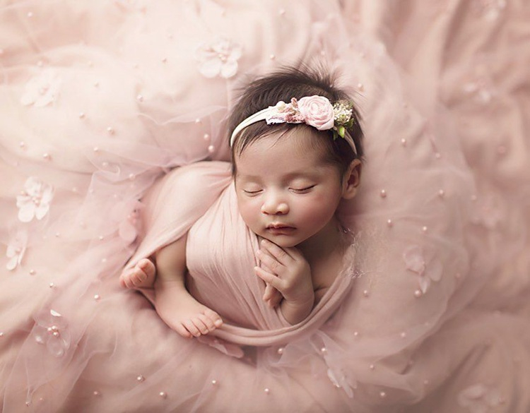 Newborn Photography Wrap Blanket Mesh Backdrop Baby Photography Studio Fotografia Acessorios