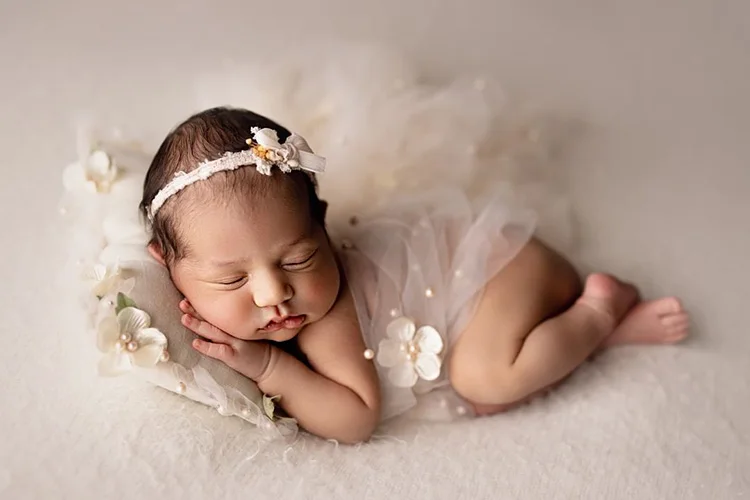 Newborn Photography Wrap Blanket Mesh Backdrop Baby Photography Studio Fotografia Acessorios