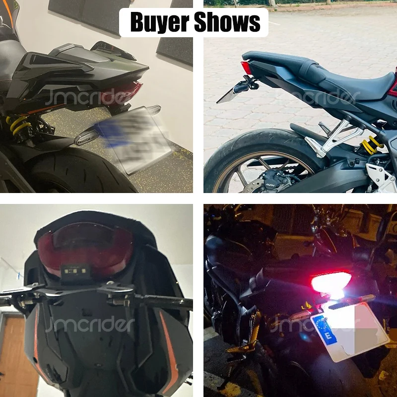 CB/CBR 650R Motorcycle License Plate Holder Tail Light Bracket Tidy Fender Eliminator For Honda CB650R CBR650R 2021-2025