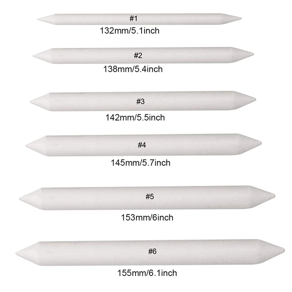 3/6/12/48Pcs Blending Stump and Tortillions, Paper Art Blenders, Art Pencils, Drawing Pencils for Student Sketch Drawing Tools