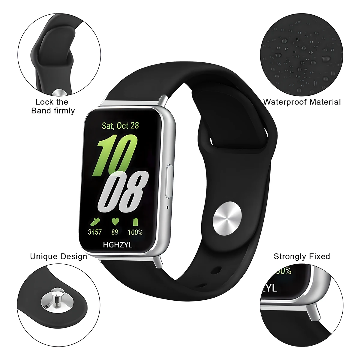 Silicone Strap for Samsung Galaxy Watch Fit 3 Bracelet Wristband for Samsung Galaxy Watch Fit 3 Smartwatch Watchband Correa Band