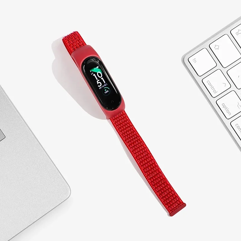 Nylon loop For Xiaomi Mi Band 7-7 nfc smartwatch Wristband Sport Miband7 Correa Replacement Bracelet smart band 7 6 5 4 3 Strap