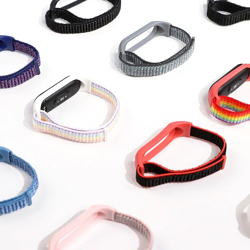 Nylon loop For Xiaomi Mi Band 7-7 nfc smartwatch Wristband Sport Miband7 Correa Replacement Bracelet smart band 7 6 5 4 3 Strap