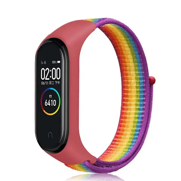 Nylon loop For Xiaomi Mi Band 7-7 nfc smartwatch Wristband Sport Miband7 Correa Replacement Bracelet smart band 7 6 5 4 3 Strap