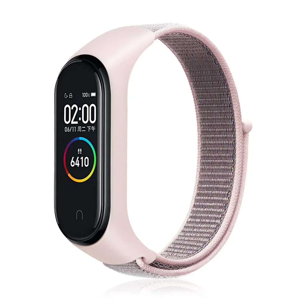 Nylon loop For Xiaomi Mi Band 7-7 nfc smartwatch Wristband Sport Miband7 Correa Replacement Bracelet smart band 7 6 5 4 3 Strap