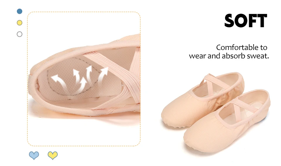 Girls Ballet Shoes For Woman Kids Ballet Slippers Women Ballet Flats Children Practise Dance Shoe Soft Sole Canvas Training Shoe
