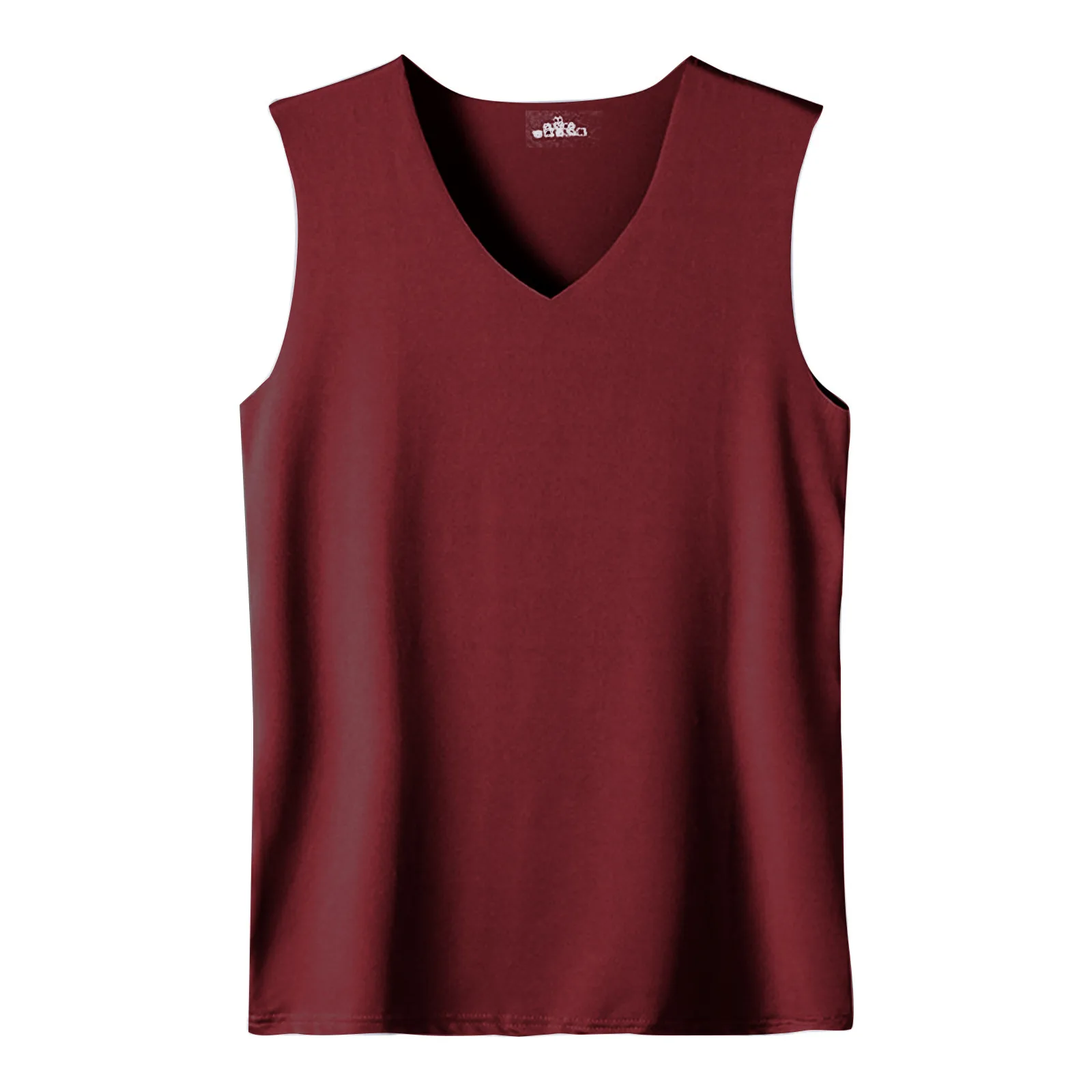 Men'S Top Men'S Summer Multi Color Sleeveless Vest Men'S Summer Ice Silk Traceless Thin Breathable Color V-Neck Sleeveless Top