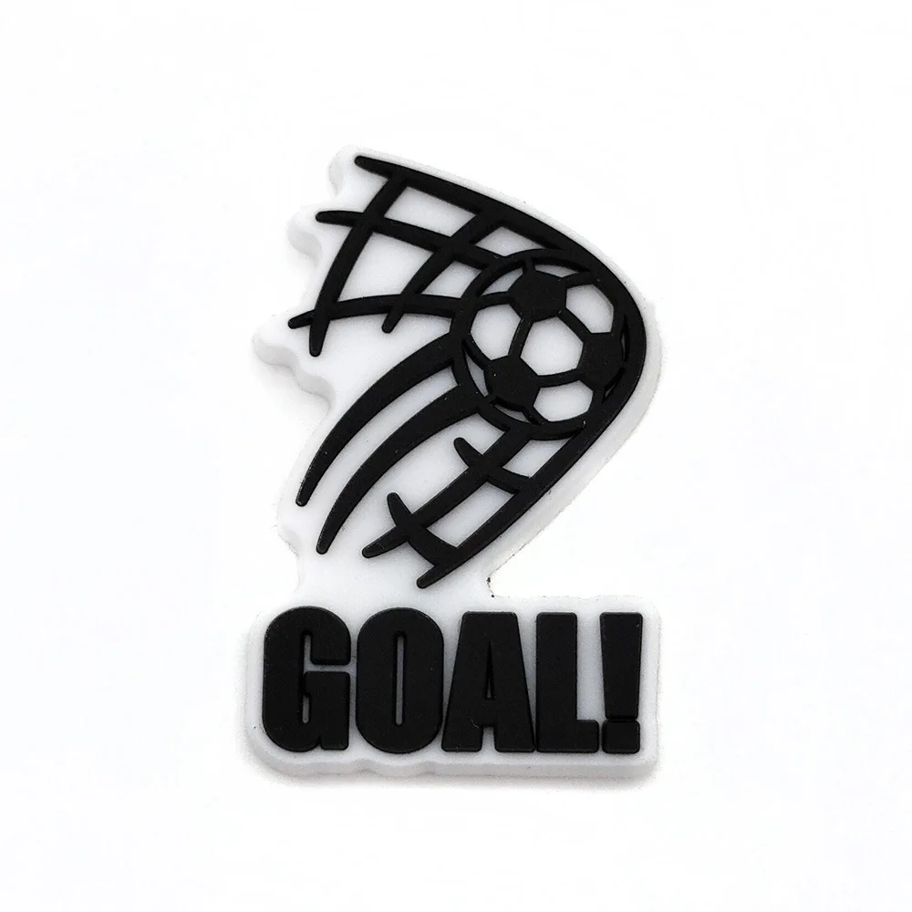Sprot Soccer Football Shoe Charms Pin for Crocs Accessories Charms Clogs Slides DIY Shoe Decoration Buckle Party Gifts