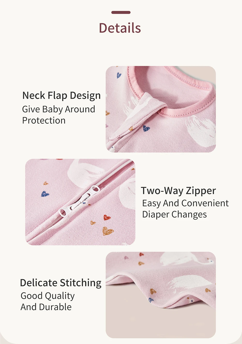 INSULAR Newborn Baby Sleeping Bags Anti-shock Cotton Cartoon Sleepsacks Baby Swaddle Bags Surrendered Anti-startle Bags