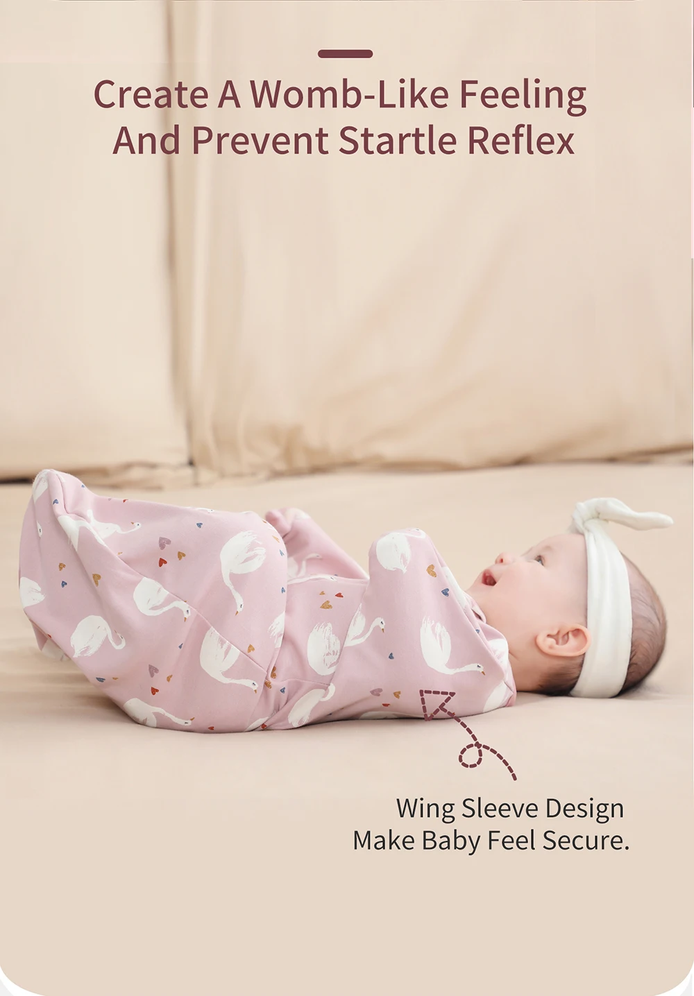 INSULAR Newborn Baby Sleeping Bags Anti-shock Cotton Cartoon Sleepsacks Baby Swaddle Bags Surrendered Anti-startle Bags