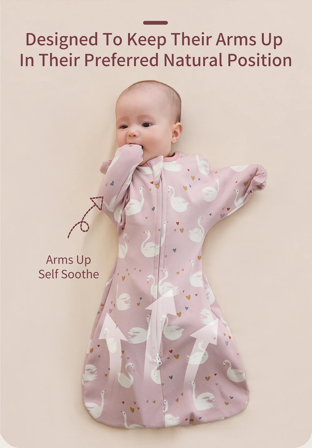 INSULAR Newborn Baby Sleeping Bags Anti-shock Cotton Cartoon Sleepsacks Baby Swaddle Bags Surrendered Anti-startle Bags