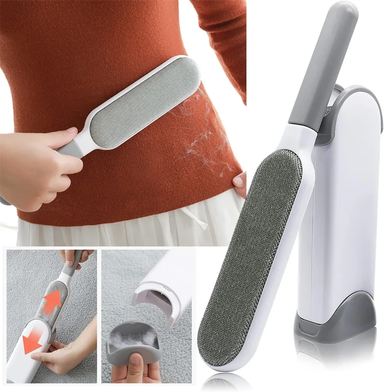 Magic Clothes Lint Remover,Reusable Static Dusting Cleaning Brushes for Sofa Carpet,Pet Cat Hair Fur Roller Brush Manual Cleaner
