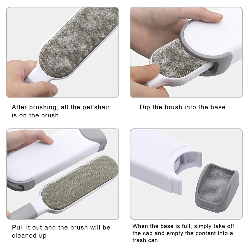 Magic Clothes Lint Remover,Reusable Static Dusting Cleaning Brushes for Sofa Carpet,Pet Cat Hair Fur Roller Brush Manual Cleaner