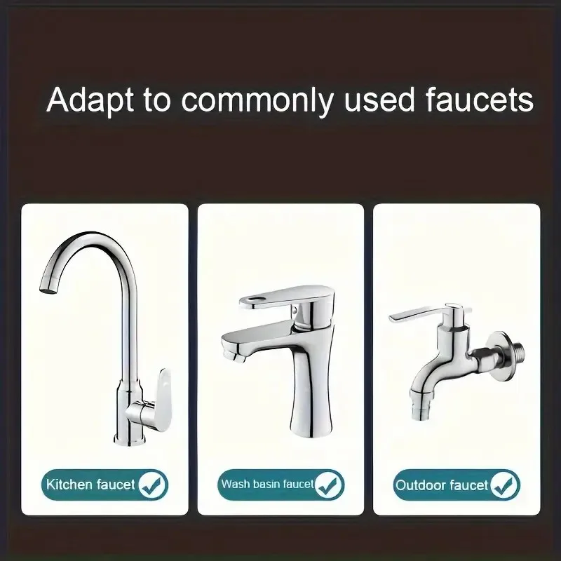 3 Spray Modes Faucet Aerator, 360 Degree Rotatable Faucet Sprayer Attachment, Kitchen Faucet Extender, Sink Sprayer Attachment